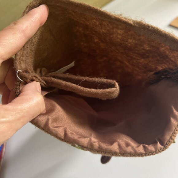 Rustic Christmas Stocking 3D Plush Reindeer Moose Trees Stars & Evergreen Decor - Picture 9 of 10